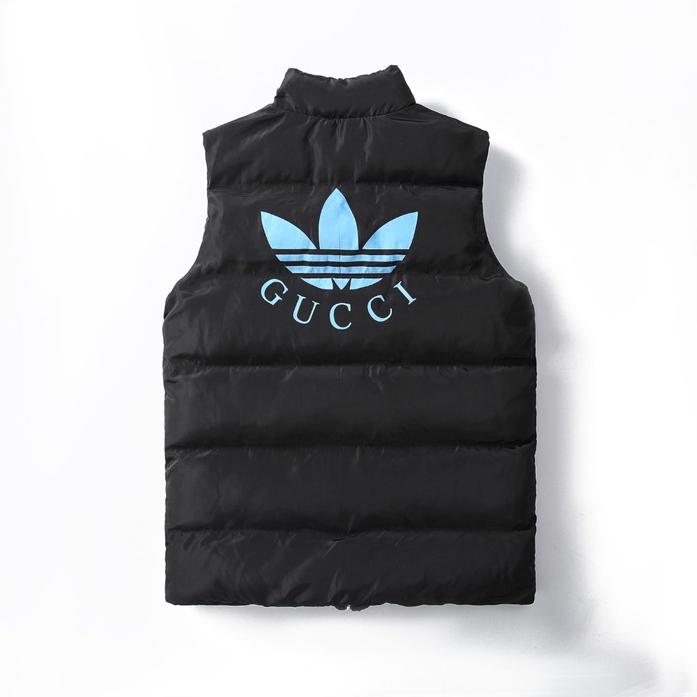 NWT GUCCI X ADIDAS PUFFER VEST - BLACK (L)